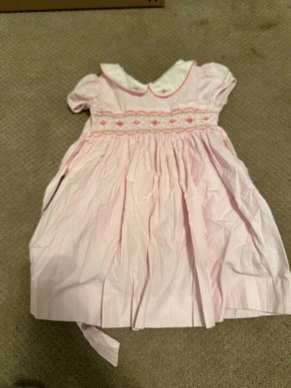Hartstrings Pink Smocked Dress – Size 3T – Fair Used Condition